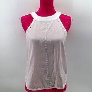 Harper Heritage Eyelet Sleeveless Top S